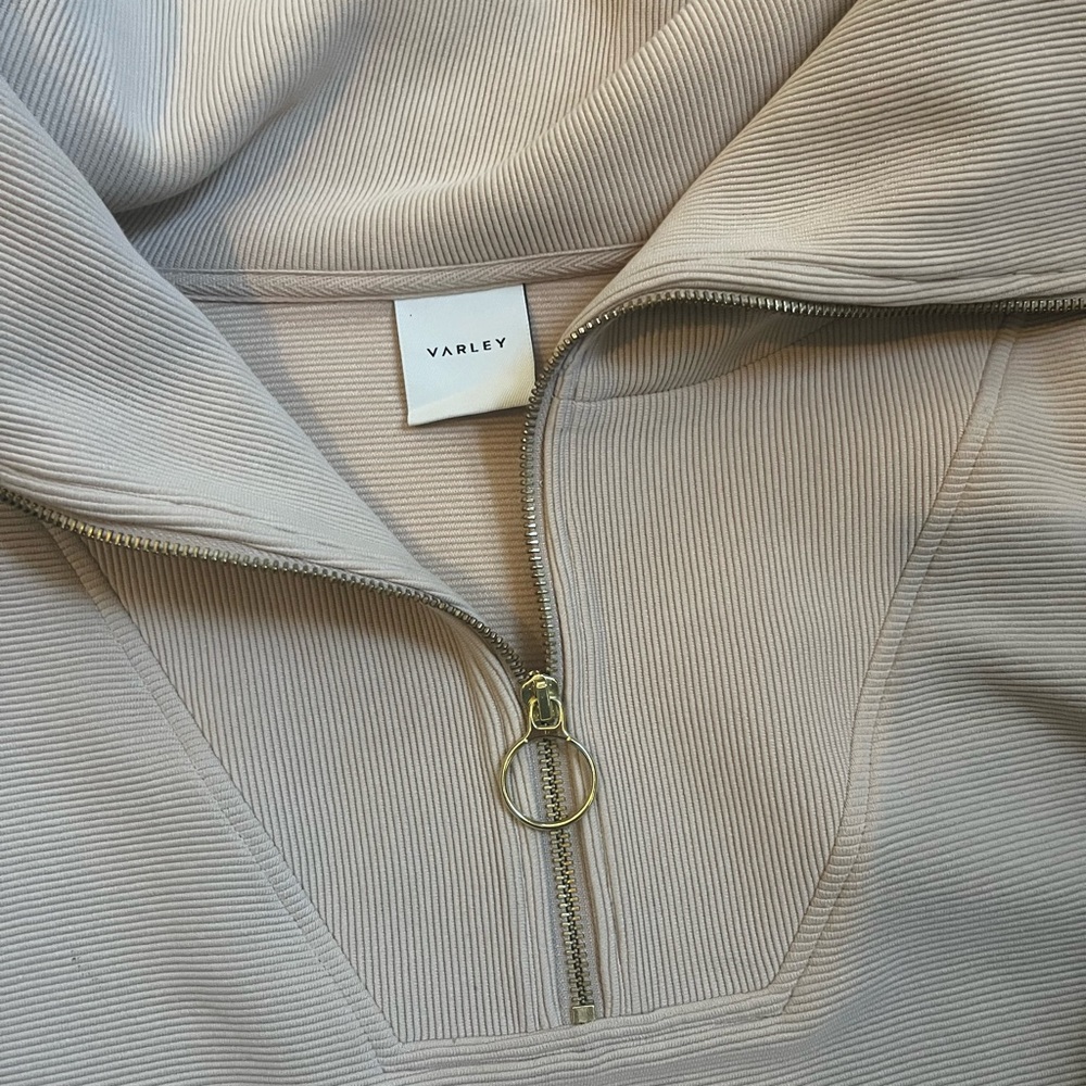 Varley Vine Half Zip Pullover Ottoman Ribbed Mush… - image 4